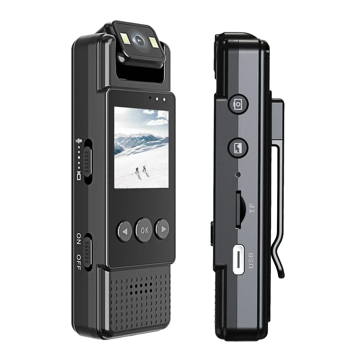 Mini 1080P Body Camera Digital with 64GB Black-0
